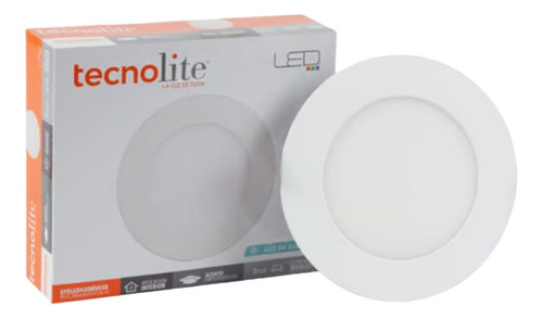 Lámpara De Techo Pared Led Empotrable 6 Watts Blanca 3 Pzas 