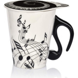 Buyneed 12 Oz Nota Musical Novedad Tazas De Café Arte Música