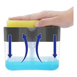 Dispensador De Jabon Liquido Lavaplatos Con Esponja Cocina