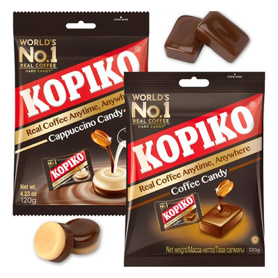 Kit Dos Paquetes Caramelos Kopiko Café & Cappuccino | Meses sin interés