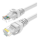 Cable De Red Utp Cat 5e 3 Metros Para Internet Blanco