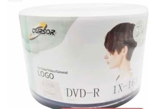 Dvd R 16x 4.7gb 50 Unid C/u Logo Cursor Envíogratisx4unid