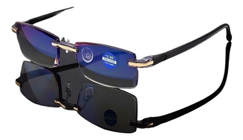 400 Óculos Progressivos Safira Luz Anti-azul De Alta Dureza