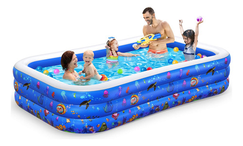 Alberca Inflable Familiar Para Bebés, Niños Y Adultos, Pa.