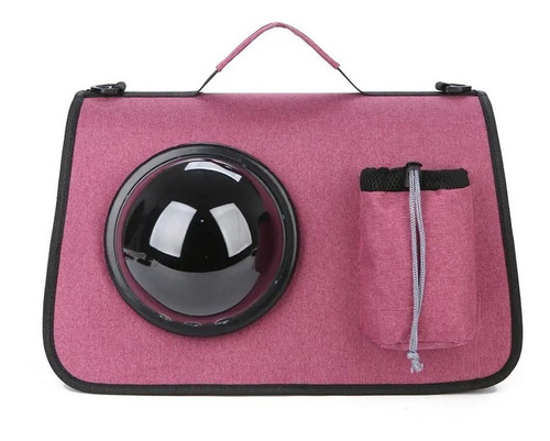 Bolso Transportador Rigido Capsula Perro Gato Visor 