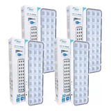 Pack X 4 Luces Luz De Emergencia 30 Led Recargable Usb Color Blanco