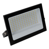 Refletor Led 100w Holofote Bivolt Prova Dágua Ip66 Frio