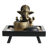 Candelabro Con Forma De Elefante Y Buda