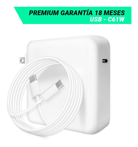 Cargador Premium Para Macbook Pro 2020 A2289 Usb-c 61w