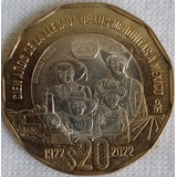 Moneda Dodecagonal 20 Pesos 100 Años De Los Menonitas Mexico