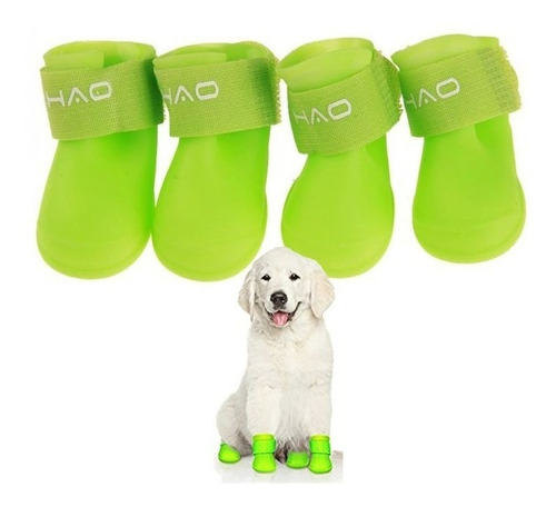 Zapato Bota Antideslizante Impermeable Para Mascota Perro