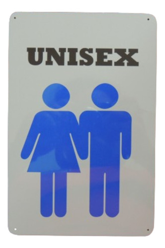 Carteles Para Baño Mujeres Unisex Hombre - 15x20cm