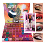 Paleta De Sombras De Ojos Profesional 63 Tonos+set D Brochas