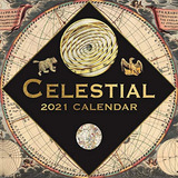 Calendario De Pared De 2021 Celestial Incluye 180 Pegatinas