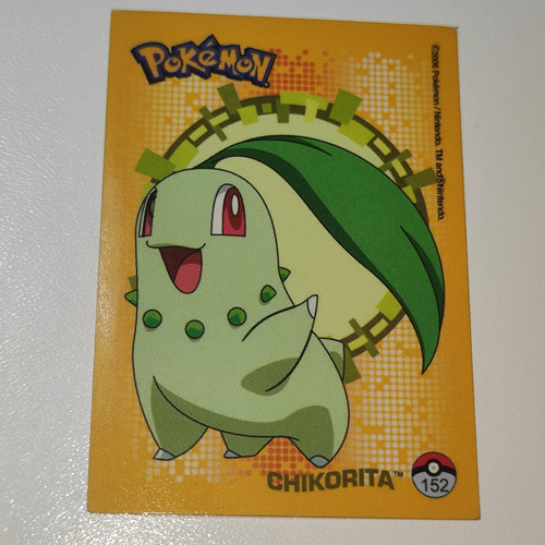 Chikorita Estampa Pokémon Álbum Premium Mexico Salo