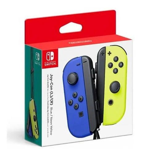 Control Joy Con Nintendo Switch Azul Y Amarillo Nuevo Sella 