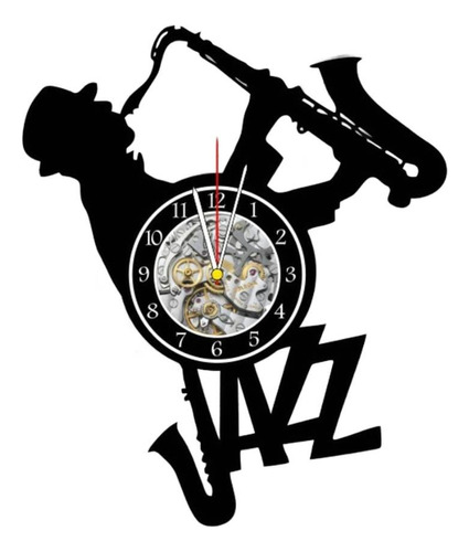 Reloj Corte Laser 2501 Musica Musico Tocando El Saxofon