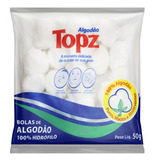 Algodão Em Bolas Hidrófilo Topz Pacote 50g