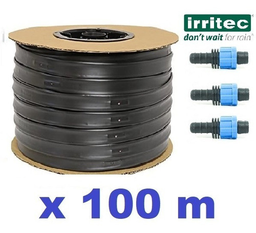 Cinta De Goteo Riego X 100 M Emisor Cada 10 Cm # Conectores