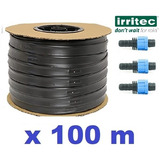 Cinta De Goteo Riego X 100 M Emisor Cada 10 Cm # Conectores