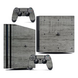 Skin Ps4 Pro Compatível Playstation Wood Marbella