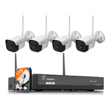 Tigersecu Sistema De Camara De Seguridad Nvr Wifi 1080p Con