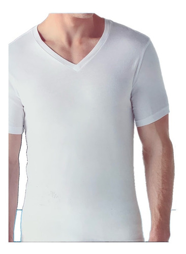 Playera/camiseta Interior Cuello V,  5 Pack Perry Ellis