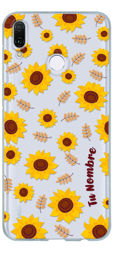 Funda Para Huawei Girasoles Para Mujer Con Tu Nombre