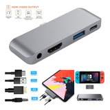 Adaptador Usb C Hub A Hdmi 4k Compatible Para iPad Pro