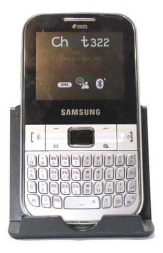 Celular Samsung Ch@t322  Gsm 850 1800 1900 Dual Chip Nfe Gr
