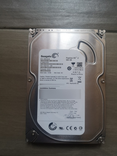 Disco Duro Para Pc Seagate 500 Gb Pipeline Hd 2