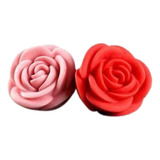 Molde Forma Sabonete Vela Silicone Rosa Chá