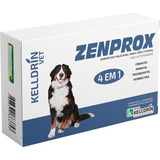 Vermífugo Kelldrin Zenprox 4 Em 1 - 2700mg Kit 4 Caixinhas Cor Branco