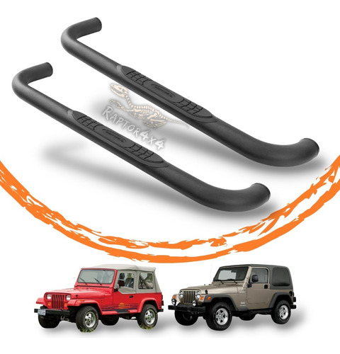 Estribos Para Jeep Wrangler Tj 97-06 Yj 87-95