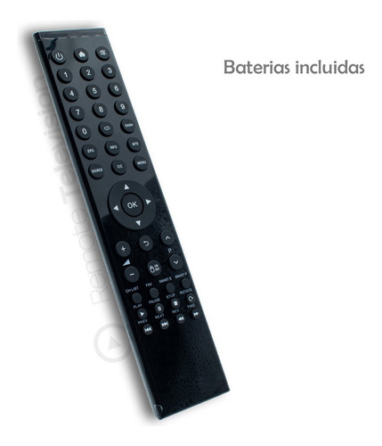 Control Remoto Alux Smart Tv 4k + Pila