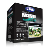 Acuario Nano Cascada 15 Litros Negro Envio Inc