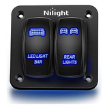 Nilight 90104b - Barra De Luz Led Trasera Láser De Alumin