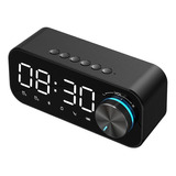 Reloj Despertador Portátil Inalámbrico Bluetooth Led Fm