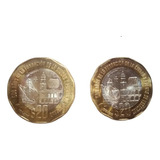 Set 2 Monedas De 20 Pesos Conmemorativa 500 Años Veracruz