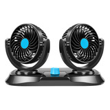 Ventilador De Doble Cabezal De Ahorro De Energía Para Coche,