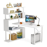 Mesa De Ordenador Giratoria Compatible Con Home Office.