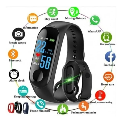 Reloj Pulsera Inteligente Smartband Banda Deportiva Caminar