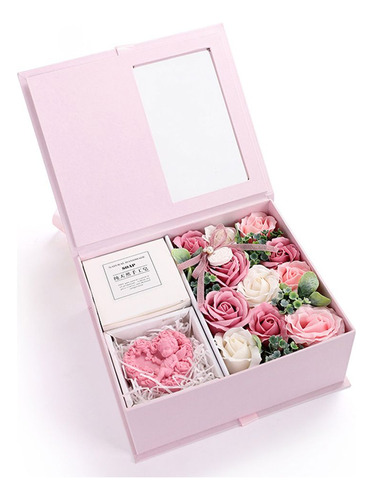 Caja De Regalo Con Forma De Flor De Jabón Rose Craft Para De
