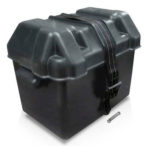 Caja Porta Batería Hasta 75amp Negra Roan