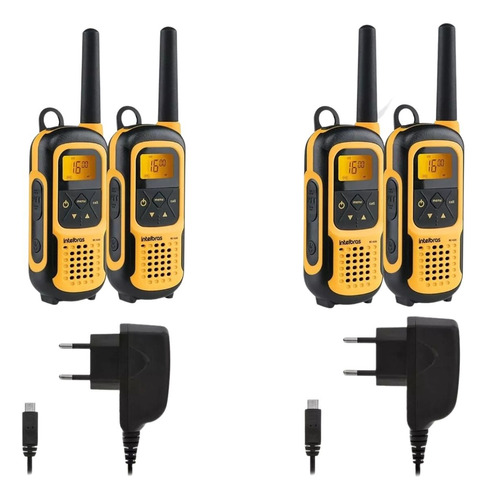 Kit 4 Radio Comunicador Rc4102 Intelbras + 2 Dotcell Barato 