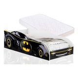 Mini Cama Infantil Carro Batman Com Colchão Incluso Preto