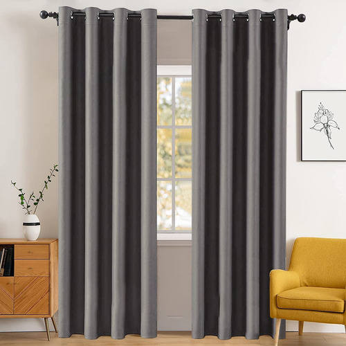 Cortinas Blackout 264cm Ancho X 213cm De Largo En 2 Paneles