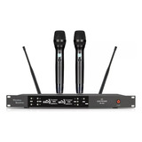 Microfonos Gc Er203s Inalambrico Sistema Mano 2 Canales Uhf