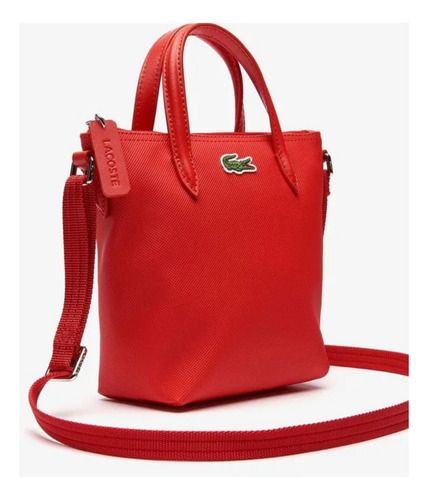 Mini Tote Bolso Crossbody Rojo Lacoste 