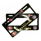 Par De Portaplacas Nfl 49 San Francisco - Europeo Se